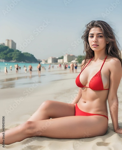 Beautiful South Eastern Girl on the Beach