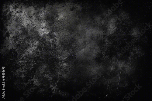 Dust and scratches design. Aged photo editor layer. Black grunge abstract background