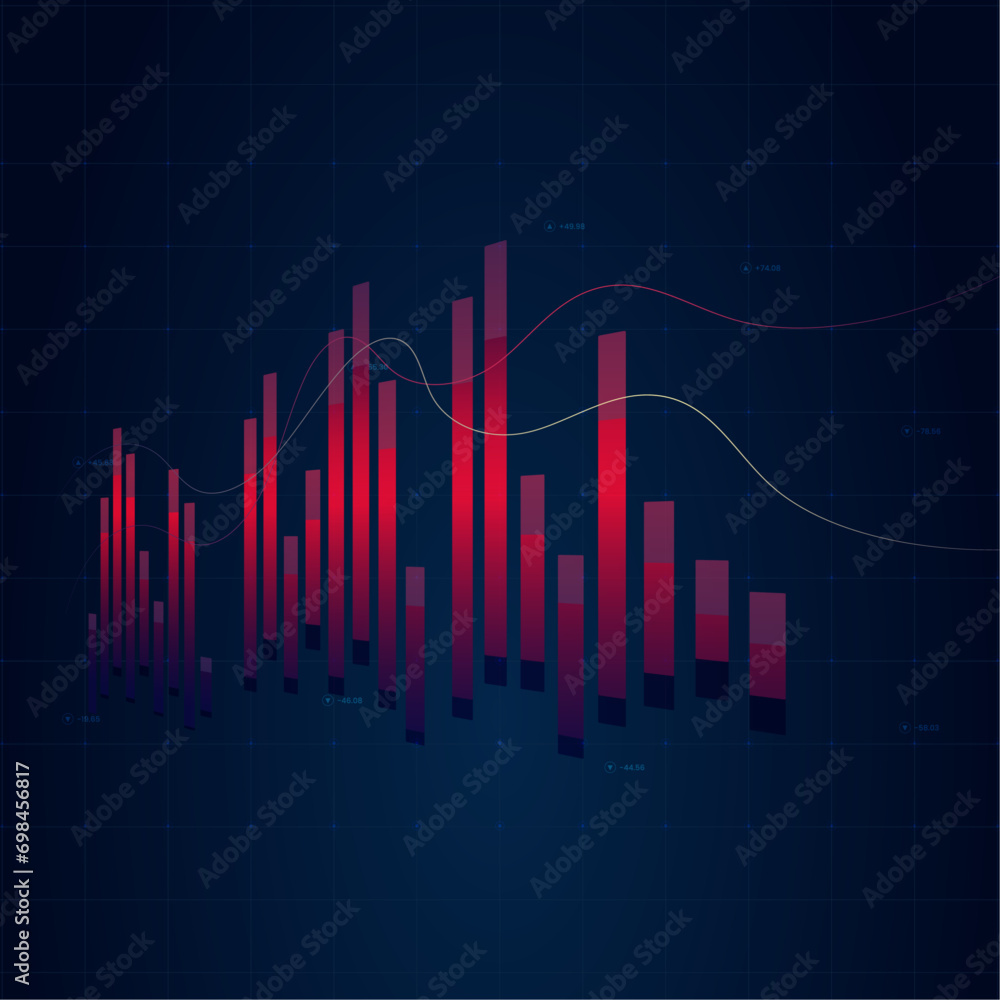 chart OF stock market or forex trading graph in graphic concept need for financial investment or Economic UP trends of economics chart OF stock market or forex trading graph in graphic concept need for financial investment or Economic UP trends of economics
