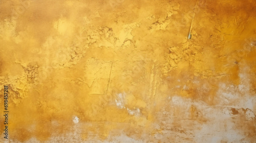 Vintage wall gold background plaster concrete yellow