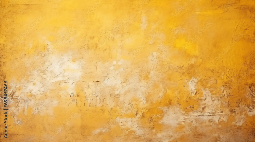 Vintage wall gold background plaster concrete yellow