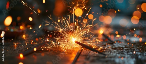 Diwali festivities with Indian fireworks © AkuAku
