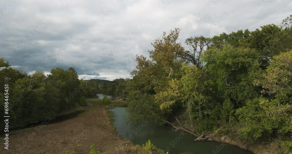 Durham wilderness forest park with dry river in summer, forward, Arkansas Durham wilderness forest park with dry river in summer, forward, Arkansas
