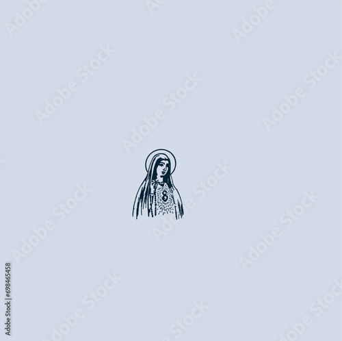 THESE HIGH QUALITY MOTHER MARIA VECTOR FOR USING VARIOUS TYPES OF DESIGN WORKS LIKE T-SHIRT, LOGO, TATTOO AND HOME WALL DESIGN