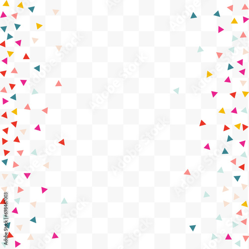 Color Triangle Carnival Vector Transparent