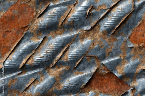 "Ancient Iron Dreams" metal texture background seamless pattern