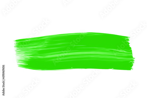 Brush stroke single color green