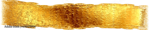 Metallic gold brush stroke elegance, realistic paint stroke.