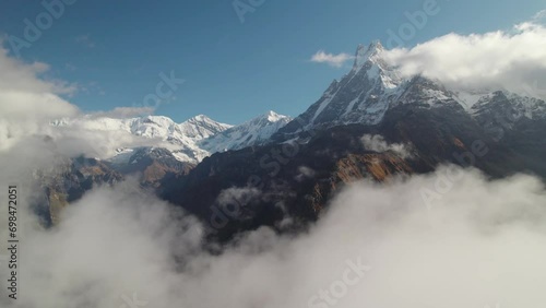 Wallpaper Mural Aerial view of Annapurna mountain range at Mardi Himal trekking route, Nepal Torontodigital.ca