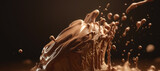 splash of chocolate milk ice cream 4