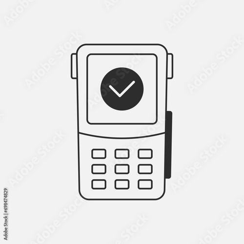 Contactless wireless pay.  Money transfer. Payment options. Vector