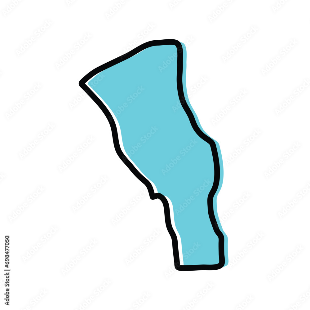Al Marj region of Libya vector map Illustration. Al Marj region of Libya vector map Illustration.
