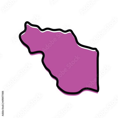 Al Jufrah region of Libya vector map Illustration. photo