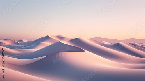 Desert landscape, soft sunlight.