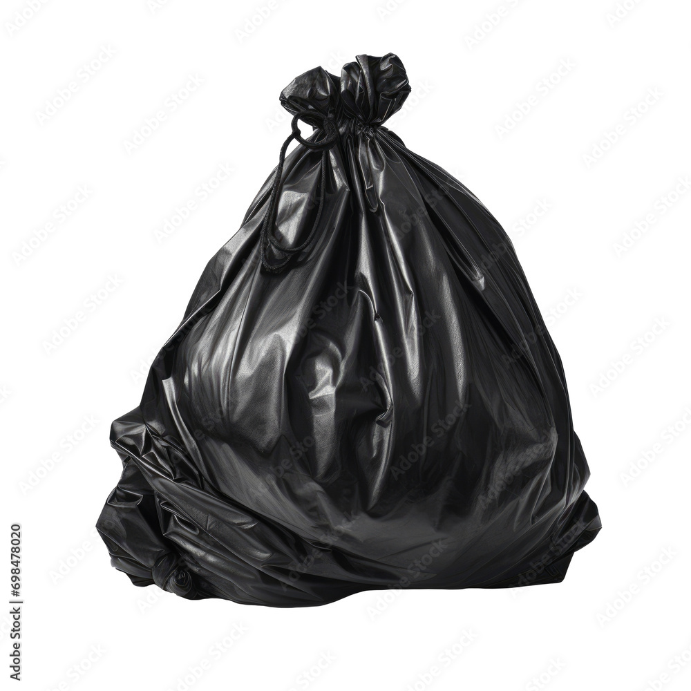 Garbage bag isolated on white background, png