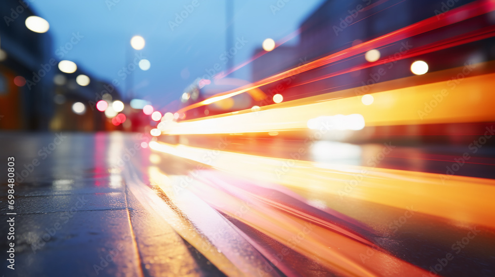 blurred background traffic on a night road, abstract tracks of headlights, translucent golden rays of light on a city street background, nightlife blurred background traffic on a night road, abstract tracks of headlights, translucent golden rays of light on a city street background, nightlife