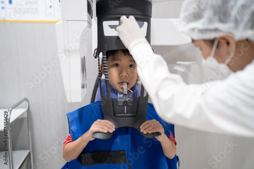 Dental surgery X-ray examination,