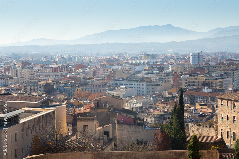 Fototapeta premium Views and streets of the city of Girona, Catalonia, Spain