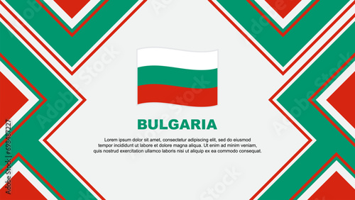 Bulgaria Flag Abstract Background Design Template. Bulgaria Independence Day Banner Wallpaper Vector Illustration. Bulgaria Vector