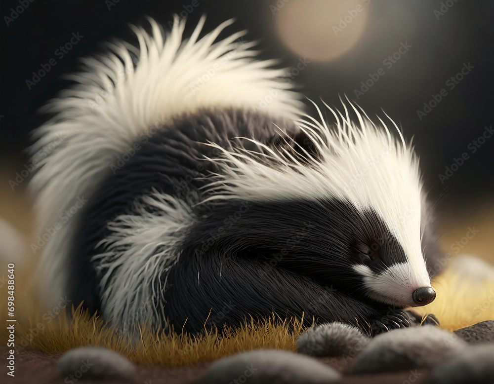 Cute animals doing hibernation – raccoon Cute animals doing hibernation – raccoon