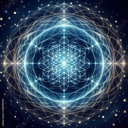 Sacred Geometry symbolizing spiritual interconnectedness.
