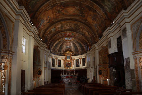  Interior of Chapel of the Virgin of Victories in Valletta  Malta