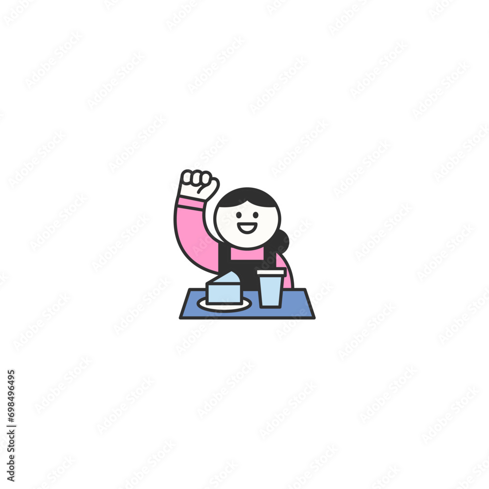 set of small children in saving poses small