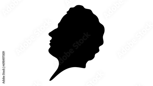 William Jones (philologist), black isolated silhouette