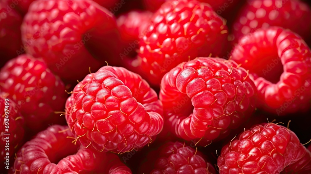 Raspberries background. Close up of fresh raspberries. Raspberries background. Close up of fresh raspberries.