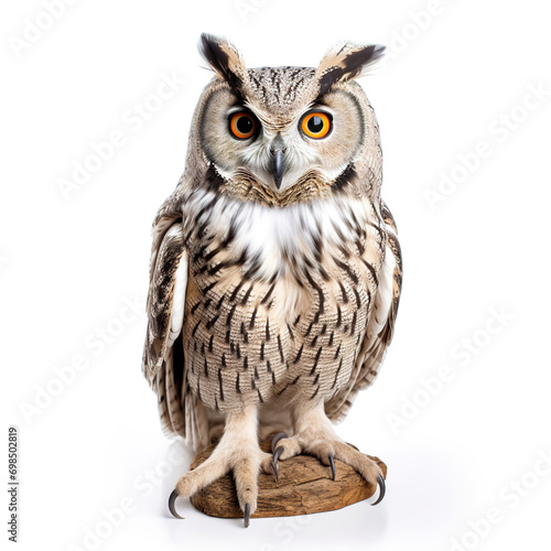 Owl isolated on white background. © Degimages