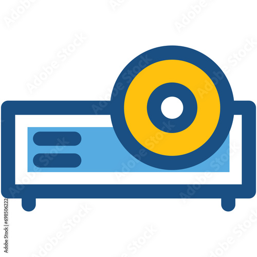 Projector Line Vector Icon