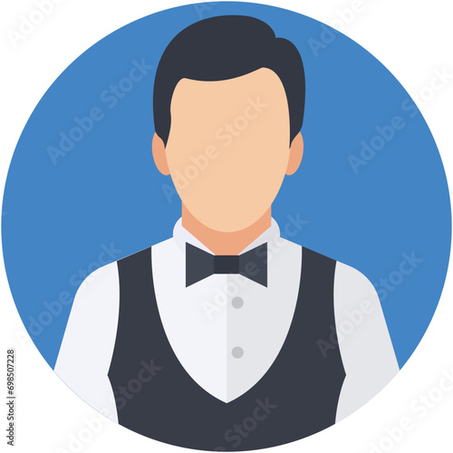 Butler Vector Icon