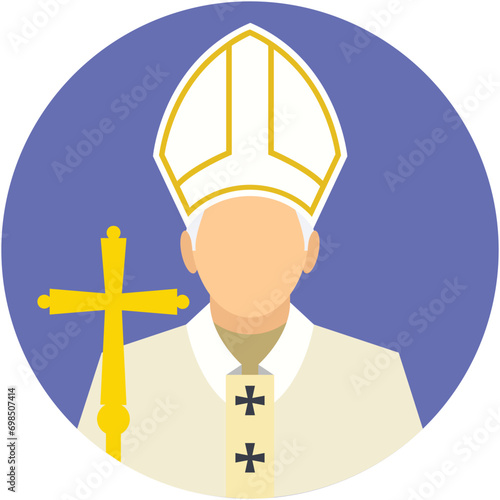 Priest Vector Icon