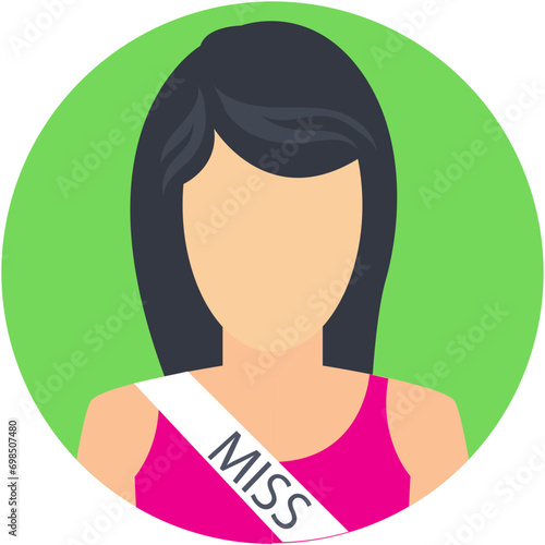 Miss Vector Icon