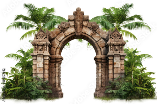 Tropical Gateway Isolated On Transparent Background photo
