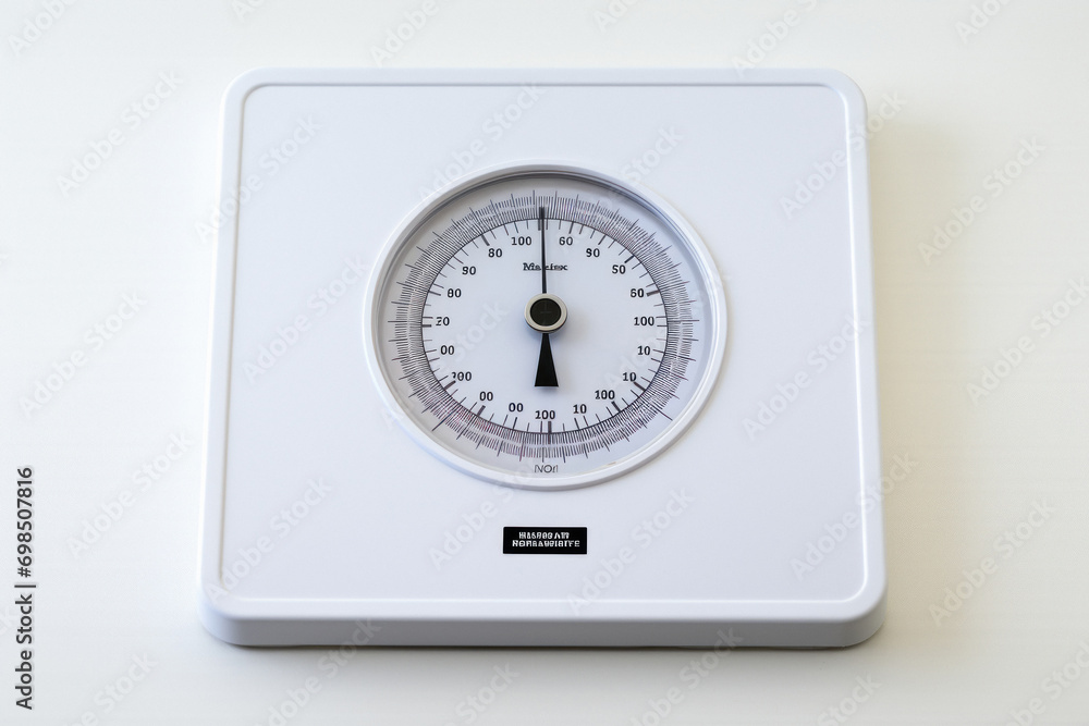 weighting scale on white background weighting scale on white background