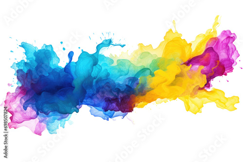 Water Color Sample Isolated On Transparent Background