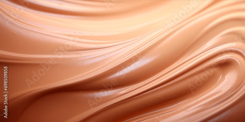 Textured swirls of creamy makeup foundation photo