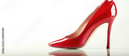 High heeled shoes for women on a white background.