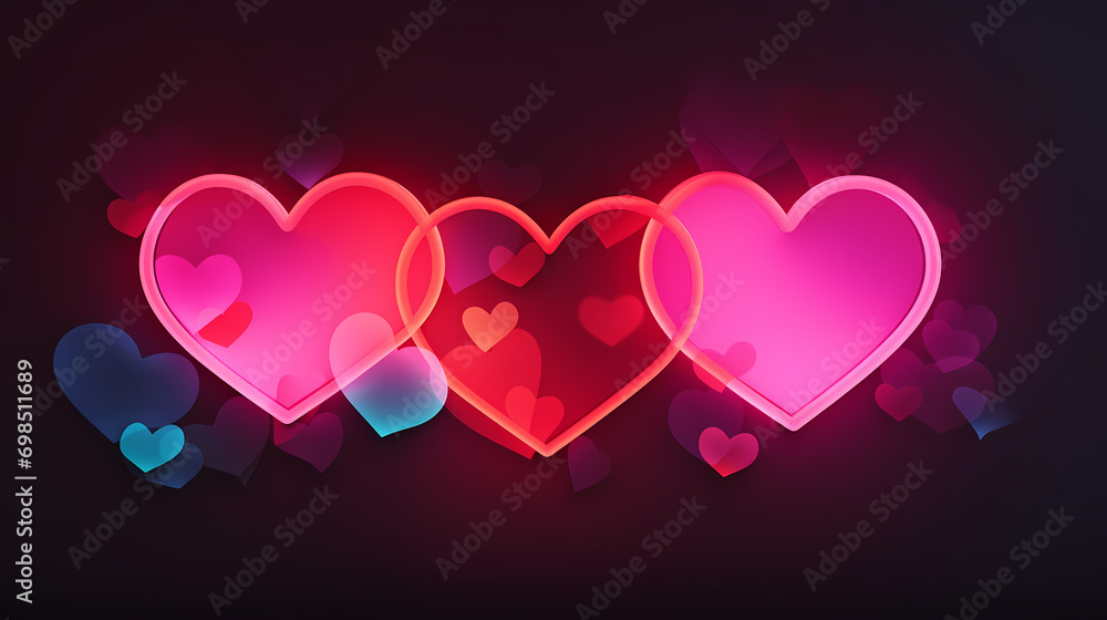 Background with hearts, Valentine's Day background