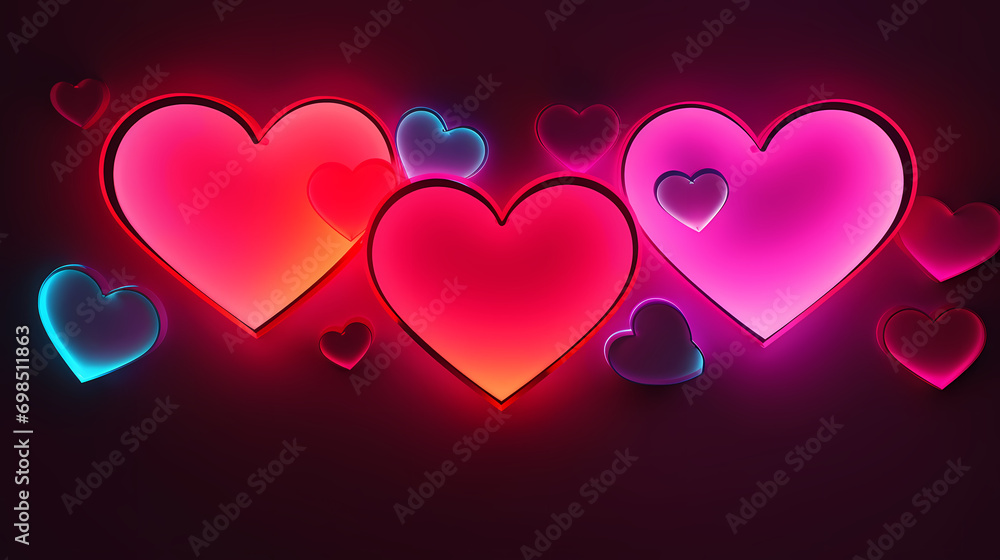 Background with hearts, Valentine's Day background Background with hearts, Valentine's Day background