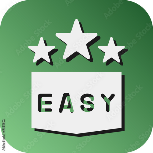 Easy Vector Glyph Gradient Background Icon Design
