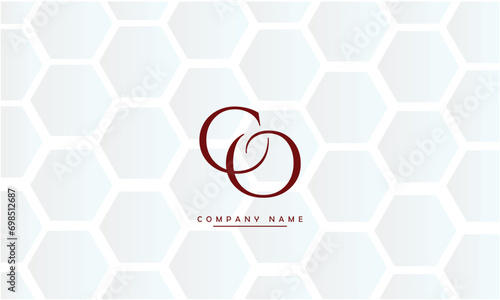 CO, OC, C, O Abstract Letters Logo Monogram