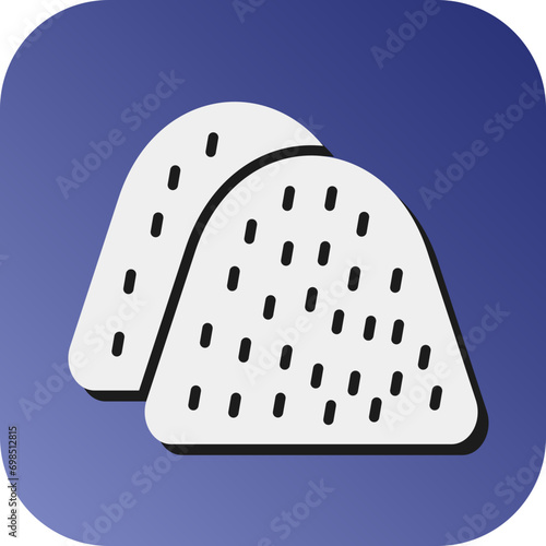 Sand Vector Glyph Gradient Background Icon Design