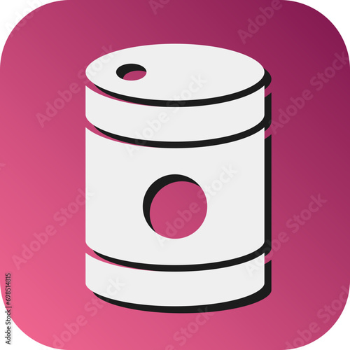 Tinned Food Vector Glyph Gradient Background Icon Desig