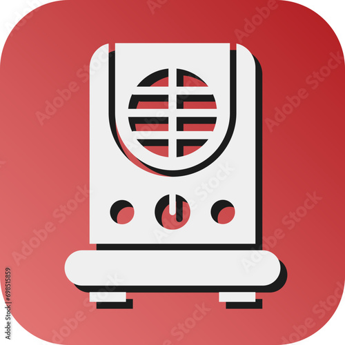 Air Cooler Vector Glyph Gradient Background Icon Design