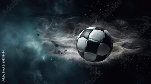 soccer ball in the dark