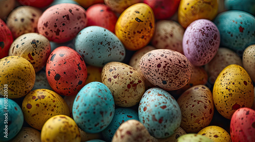 multicolored egg for happy easter, Colorful Easter eggs background
