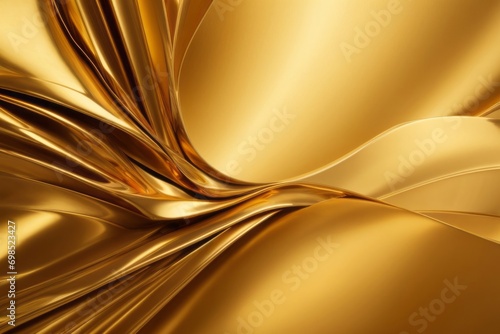 A visually striking gold metal background with a modern and futuristic feel, photo