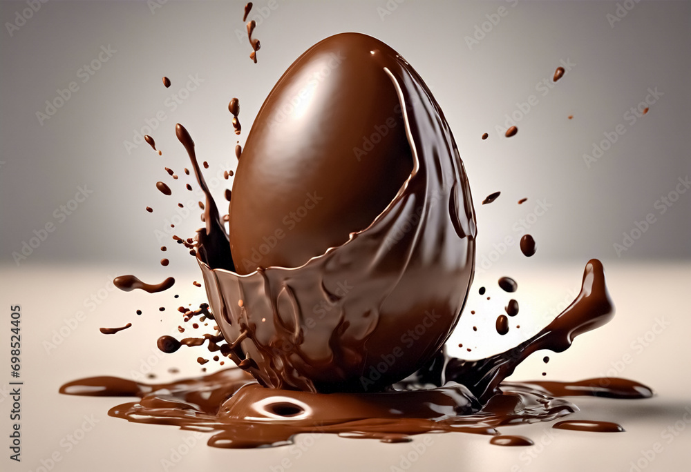 Dolce Cascata- Schizzi di Uovo di Cioccolato per un'Esperienza Pasquale Indimenticabile